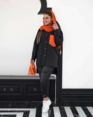 مانتو لینن تک جیب سایز بزرگ کد204
