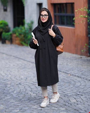 مانتو دانشجویی بلند کد988