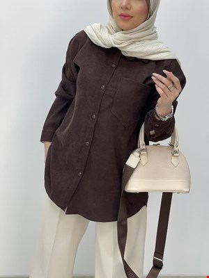 مانتو مخمل کبریتی سایزبزرگ کد27744