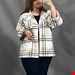 پالتو فوتر پشمی چهار خونه نسکافه ای  