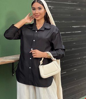 شومیز مشکی سایز بزرگ کد6900