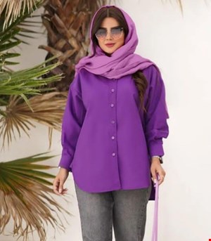 شومیز لینن سایز بزرگ کد0080