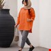 شومیز لینن  نارنجی 
