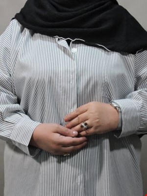 شومیز راه راه سایز بزرگ کد۱۶۲۴