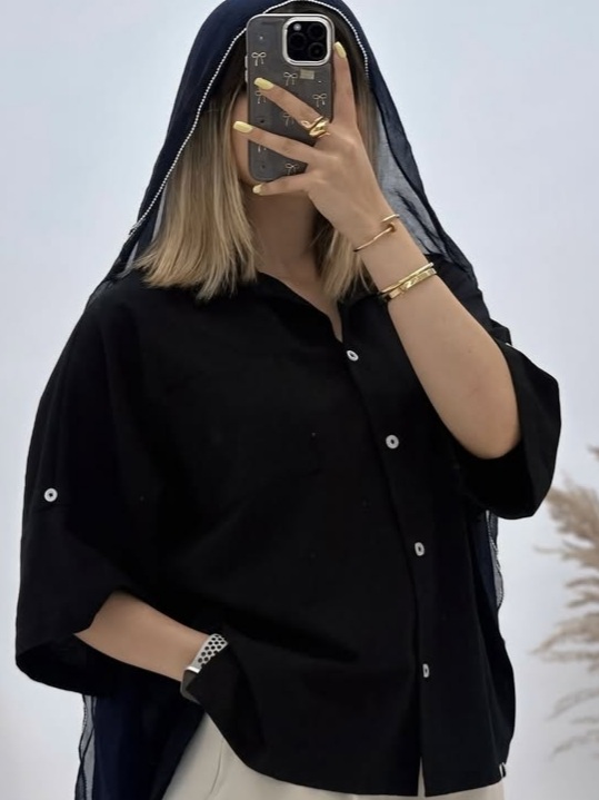 شومیز لینن سایزبزرگ